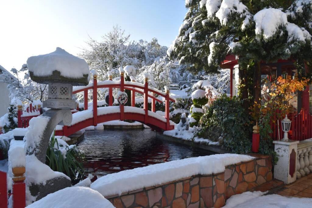 Gite Au Printemps Japonais, Petit Train De La Mure, Parc Des Ecrins Pierre-Chatel Exterior photo